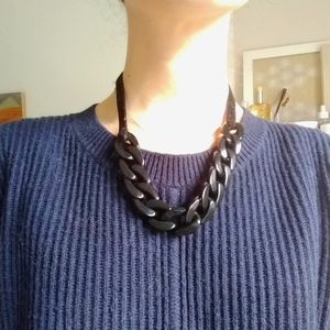 Chain and Velvet Necklace